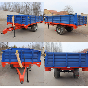 Remolque agrícola dibujado en tractor duradero, diseño de marco de acero soldado - Product Image 5