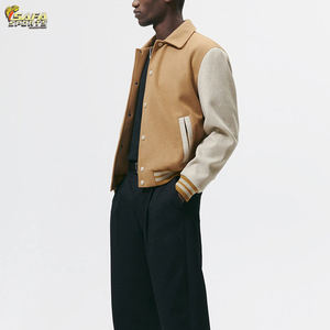 Blousons universitaires longs pour hommes 2022, nouvelle collection, personnalisables, avec boutons en corne, teinture unie, revêtement, service OEM, coupe-vent - Product Image 4