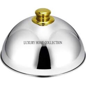 Cúpula de comida de metal resistente con estilo antiguo Premium para cubrir los alimentos con elegancia en recepciones de bodas y banquetes - Product Image 4