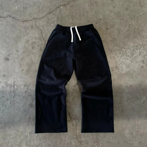 กางเกงมีฮู้ดโอเวอร์ไซส์ผู้ชายแนวสตรีทแวร์เสื้อมีฮู้ดโอเวอร์ไซส์ฮิปฮอปเสื้อฮู้ดซักได้ - Product Image 6