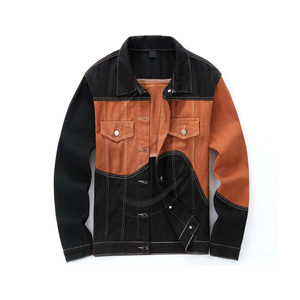 New Design Custom Clothing Fashion Denim Jacket for Men Jean Jacket for Men Classic Ripped Slim Denim Jacket with Hole - Product Image 1