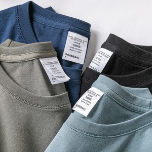 T-shirt de course d'été pour homme de haute qualité, décontracté, à manches courtes, à séchage rapide, en jersey actif, confortable, en sergé imprimé, uni, coupe ample - Product Image 5