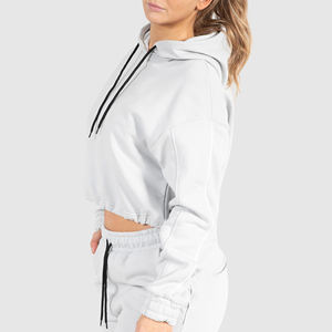 <b>Women</b> Crop Top <b>Hoodies</b> 100% Cotton Fleece High Quality <b>Women's</b> Cropped <b>Hoodies</b> Long Sleeves <b>Cute</b> Pattern Printed Crop Top Hoodie - Product Image 5