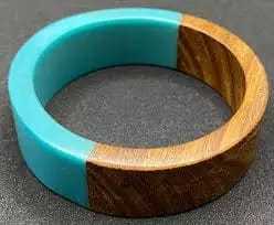 Buy Vintage <b>Wooden</b> Resin Bangle Set Heart Cut Trendy Women's Bracelet Bangles Round Handmade Fashion Trending <b>Jewellery</b> - Product Image 2