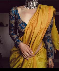 Vêtement décontracté imprimé soie imprimé Saree avec chemisier pièce femme indienne porter Sari bas prix en gros Surat ethnique - Product Image 3