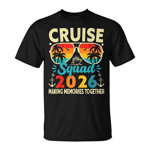 T-shirt coordinata per il viaggio estivo 2026 Cruise Squad - Perfetta per il gruppo e promozionale - Product Image 2