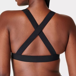 Traje de baño de competición de entrenamiento profesional para mujer, traje de baño de secado rápido de Material de poliéster de Color negro de dos piezas para mujer - Product Image 2