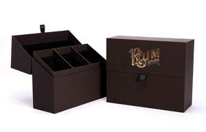 Sac cadeau en papier kraft de luxe personnalisé pour cosmétiques Présentation élégante avec impression offset pour l'emballage du vin - Product Image 4