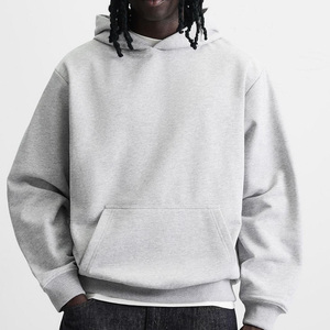 Sweat à capuche en polaire pour homme, matière de haute qualité, manches longues, vêtement décontracté avec capuche, couleur unie, logo personnalisé, design 2026 - Product Image 3