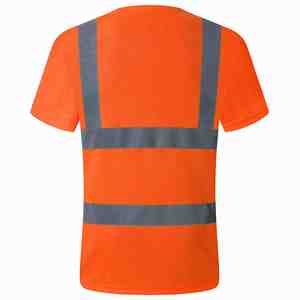 Design Impex T-shirt respirant réfléchissant haute visibilité Chemise de sécurité pour le travail Entrepôt Construction Logo personnalisable - Product Image 6