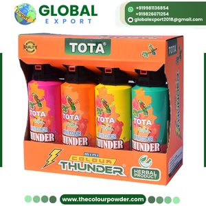 ปืนฉีดน้ำสีพกพาขนาดเล็ก รุ่น Thunder สต็อกโรงงาน รับผลิตแบบ OEM แบรนด์ส่วนตัว สำหรับเทศกาล Diwali Holi วันขอบคุณพระเจ้า เป็นมิตรต่อสิ่งแวดล้อม - Product Image 2