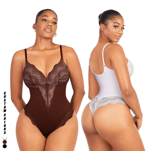 Custom Streetwear <strong>Bodysuit</strong> Tummy Control Shaper Hip Padding <strong>Shapewear</strong> Lace <strong>Shapewear</strong> <strong>Bodysuit</strong> <strong>Women</strong> Body Shaper - Product Image 1