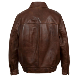 New High Quality Custom Design Men's Leather Jacket-Waterproof Eco-Friendly Reversible Front Logo Wholesale Price <b>Winter</b> Fashion - Product Image 2
