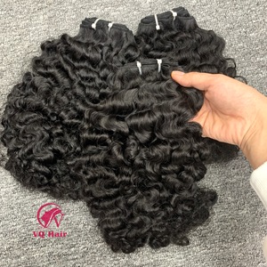 Vente en gros d'extensions de cheveux humains vierges vietnamiens Remy naturels non transformés 100% Machine à boucles birmane Double trame douce crépue - Product Image 3