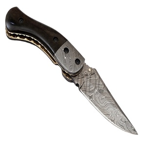 Couteau pliant artisanal en acier Damas fabriqué par Sm Knives Industry (smk1264) - Product Image 1