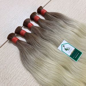 Pelo a granel al por mayor 100% cabello humano cabello natural ruso virgen Remy crudo cutícula alineada extensiones de cabello - Product Image 3