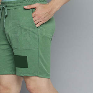 กางเกงขาสั้นออกกำลังกายแนวสตรีทสำหรับผู้ชายกางเกงขาสั้นเอวยางยืดปิดแบบปรับแต่งได้สำหรับฤดูร้อน - Product Image 2