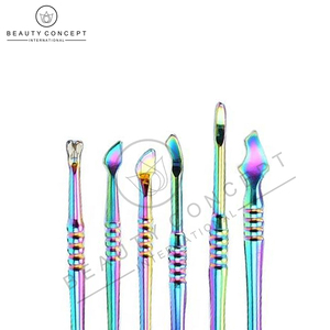 Empujador de cutículas de uñas personalizado de alta calidad buen proveedor Color del arco iris último producto empujador de cutículas suministros de uñas sostenibles - Product Image 5