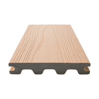 Dalles de terrasse en WPC carrées, solides, imperméables, à emboîtement, écologiques, pour l'extérieur, avec surface lisse et grain de bois