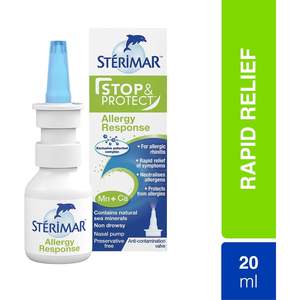 Sterimar 20ml Spray nasal pour le soulagement des allergies Arrête et protège le soin nasal - Product Image 5