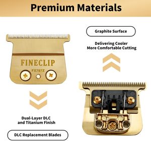 ใบมีดสำรองสำหรับเครื่องตัดผม LoPROFX แบบฟันละเอียด ใบมีดรูปตัว T แบบ Zero-Gapped สำหรับเครื่องตัดแต่งทรงผม - Product Image 6