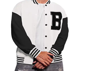 Chaquetas Varsity Casuales OEM para Invierno, Cuello Redondo, Cierre de Cremallera, Procesamiento Completo, Varsity para Hombre, Chaqueta Varsity Personalizada - Product Image 3