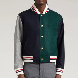 HMS Private Label High Quality Competitive Price 100% Wool Hooded Eco-Friendly Winter Varsity <b>Baseball</b> <b>Jackets</b> Personalized Logo - Product Image 2