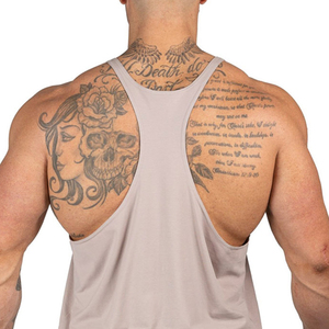 Chaleco deportivo de secado rápido para hombre personalizado más vendido Camiseta de entrenamiento con patrón en blanco de los mejores fabricantes Camiseta sin mangas para culturismo - Product Image 6