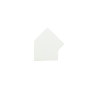 LongLife - Marcatura del pavimento, angolo di 50 x 45°, autoadesivo, 100mm 140 x 165mm (L x P), Bianco, 50 pz / confezione. - LG - Product Image 1