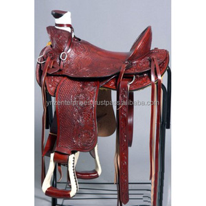 Western Ranch Saddle Tack Set Leather Wade pour l'équitation pour chevaux Tailles 14 "-18" Plusieurs couleurs disponibles - Product Image 4