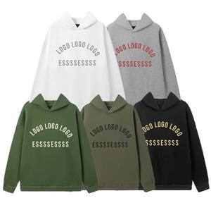 Sudadera con Capucha y Cremallera Personalizada con Estampado Gráfico Otoñal 2026, Mezcla de Algodón y Poliéster, Talla Grande para Hombre, Ecológica, Transpirable, Sin Bolsillos - Product Image 1