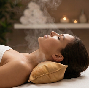 Oreiller de thérapie du cou en sel de l'Himalaya naturel, compresse chaude et froide, sac de soutien cervical pour soulager la douleur et la relaxation bien-être - Product Image 2