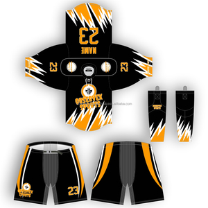 Tenue de Hockey sur Glace Nouvelle Arrivée Professionnelle Respirante Séchage Rapide Sans Coutures Couleur Unie Logo Personnalisé Ensemble Service OEM Personnalisable - Product Image 2