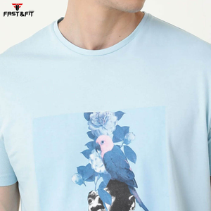 Camiseta de algodón de manga corta 2024 informal de verano 100% para hombre, camisetas holgadas con estampado de logotipo personalizado de verano - Product Image 6