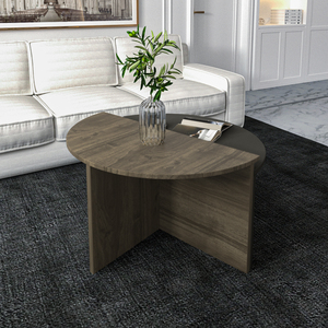 โต๊ะกาแฟเอนกประสงค์คุณภาพทันสมัยเก๋ไก๋ได้รับการออกแบบอย่างหรูหรายุโรป dolunay โต๊ะกาแฟวอลนัท - Product Image 2