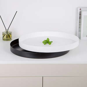 Bandeja Metálica Decorativa para Servir, para Hogar, Hotel, Restaurante, Cafetería, Bar, Regalo de Boda, Organizador, Duradera, de Uso Profesional Premium - Product Image 4