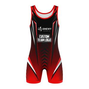 Vente en gros Singlet de lutte personnalisé Nouvelle arrivée Sublimation Spandex Wrestling Wear Singlet de lutte pour hommes, Singlet de lutte pour enfants - Product Image 2