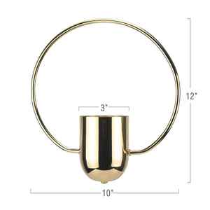 Elegant Floor Planters <b>Set</b> <b>of</b> <b>3</b> in Aluminum with Gold and Silver Plated Finished Perfect for Garden and Wedding Flower Displays - Product Image 5