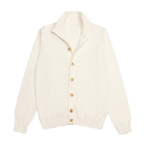 Cardigan pour homme en tissu de coton tricoté, design classique, fermeture à boutons, style populaire, col rabattu, pulls cardigan - Product Image 1