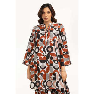 Conjunto Casual de Dos Piezas para Mujer, Blusa y Pantalones Cortos, Estampado Jacquard de Viscosa Blanca, Primavera/Verano, Talla XXS - Product Image 5