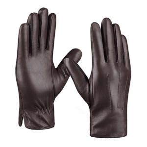 Gants de mode en cuir à impression personnalisée Produit respirant à coutures hautes Gants de mode en cuir ultra doux au toucher pour hommes - Product Image 1