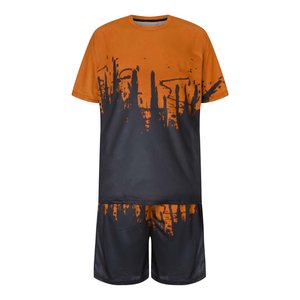 Conjuntos cortos para hombre, ropa de playa informal de verano, camiseta de talla grande, conjunto corto - Product Image 2