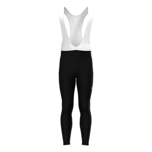 Pantalon de cyclisme pour homme, noir uni, grande taille, sans couture, réversible - Product Image 3