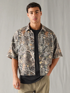 VARLDENS Classic Oversize Boxy Shirt Ropa de calle inspirada en la naturaleza Recién llegados en la temporada de otoño Tallas antiarrugas S 6XL para niños - Product Image 2