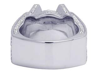 Trendy Hip Hop VVS Moissanite Diamond Gold Plated S925 Sterling Silver Iced Out Anillo personalizado para hombres - Product Image 6