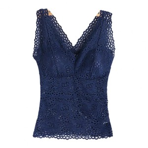 Camisetas de talla grande, algodón/fibra de bambú, camisetas de verano para mujer sin mangas, blusas cortas sexis de talla grande para mujer, blusa y camiseta sin mangas para mujer - Product Image 5