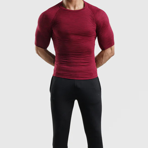 T-shirt à manches longues respirant, antibactérien, à séchage rapide, sans couture, de haute qualité, personnalisé, pour homme, coupe ajustée - Product Image 3