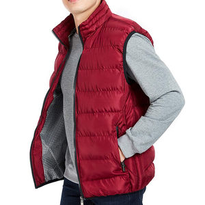 Gilet d'hiver pour homme de couleur personnalisée, anti-rides, rembourrage 100% polyester, streetwear décontracté, coupe-vent, service OEM - Product Image 5
