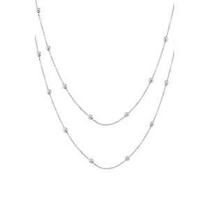 Cadena Doble de Plata de Ley 925 Azuris, 50 cm, Cadenas Finas para Mujer TR - Product Image 1