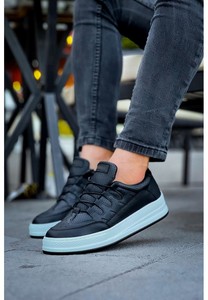 Ch040 Cbt C-rey Chaussures de marche pour hommes en blanc noir marron - Product Image 3